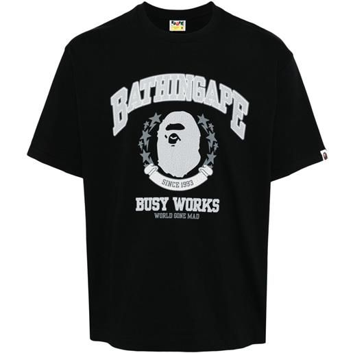 A BATHING APE® t-shirt con stampa - nero