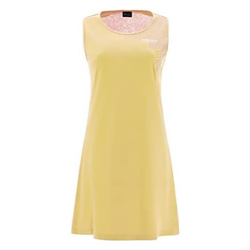 FREDDY - abito smanicato in jersey con stampa foliage in tono, donna, fuxia, large