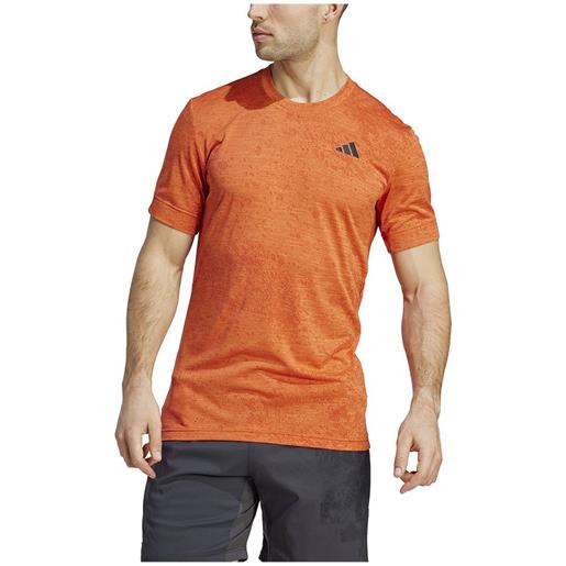 Adidas freelift short sleeve t-shirt arancione m uomo