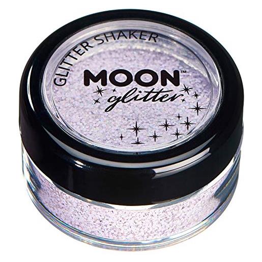 Moon Glitter barattolino glitter color pastello della Moon Glitter - 100% cosmetico per viso, corpo, unghie, capelli e labbra - 3gr - lilla