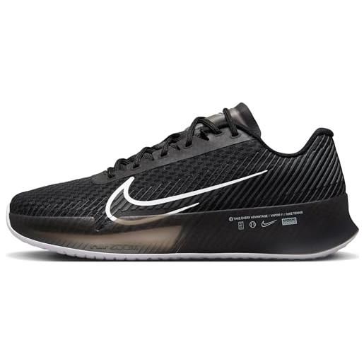 Nike w zoom vapor 11 hc, basso donna, nero bianco antracite, 41 eu