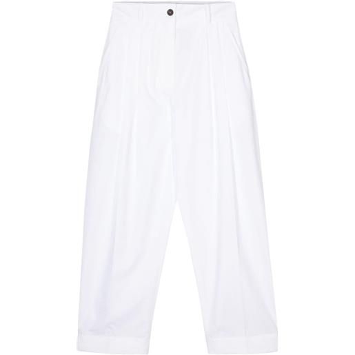 Studio Nicholson pantaloni acuna a vita alta - bianco