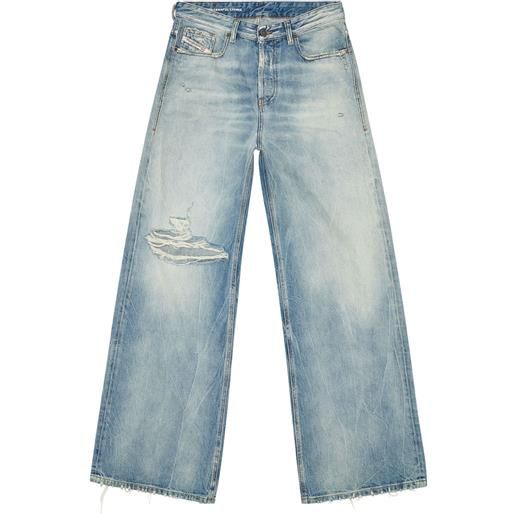 Diesel jeans d-sire a gamba ampia 1996 - blu
