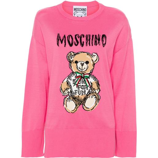 Moschino maglione teddy bear - rosa