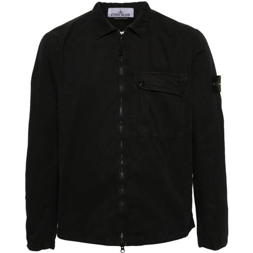 Stone Island giacca-camicia compass - nero