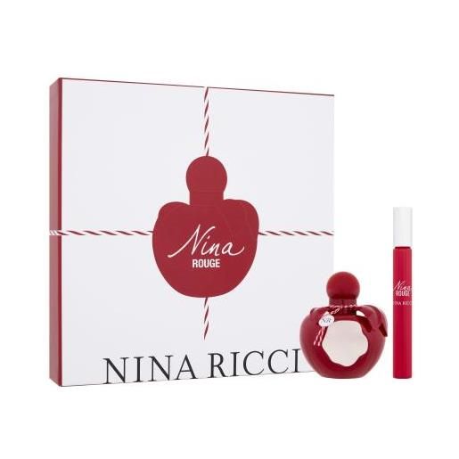 Nina Ricci nina rouge cofanetti eau de toilette 50 ml + eau de toilette 10 ml per donna