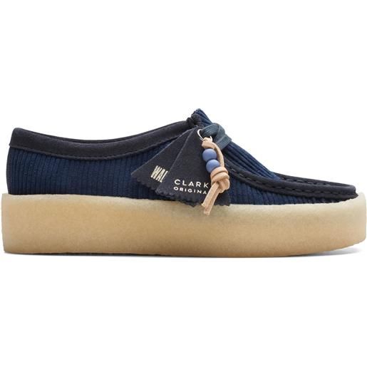 Clarks wallabee cup navy cord