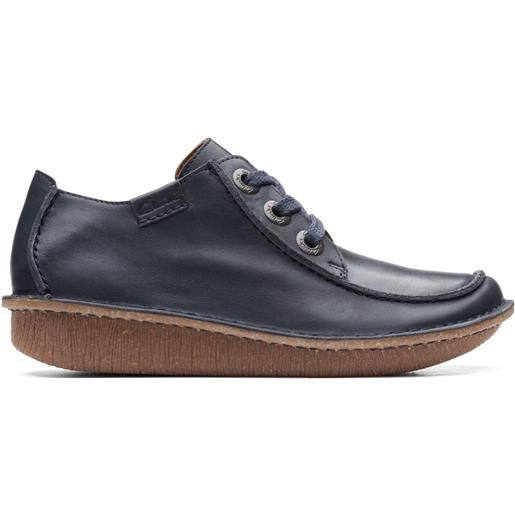 Clarks funny dream navy leather