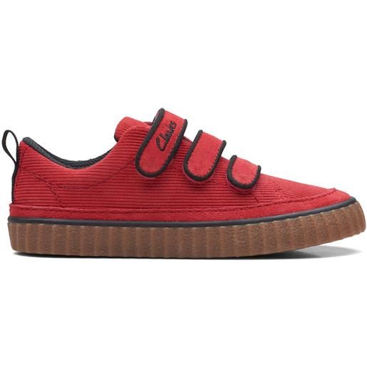 Clarks river tor kid red suede