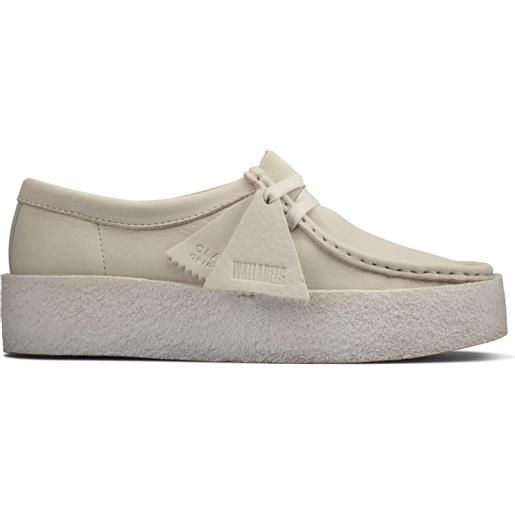 Clarks wallabee cup bianco