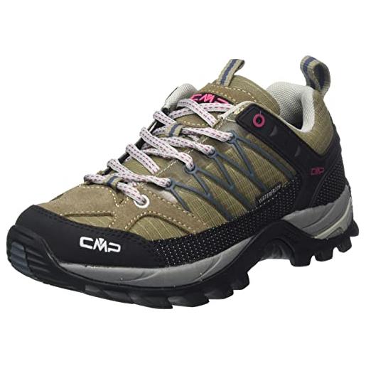 CMP rigel low wmn trekking shoe wp, scarpe da trekking donna, cemento-fard, 40 eu