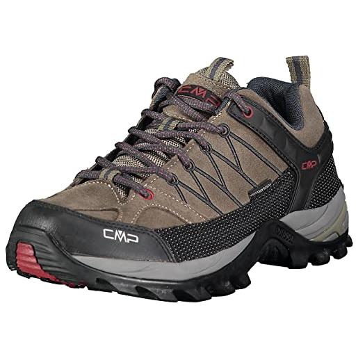 CMP rigel low trekking shoes wp, scarpe da trekking uomo, torba-antracite, 40 eu