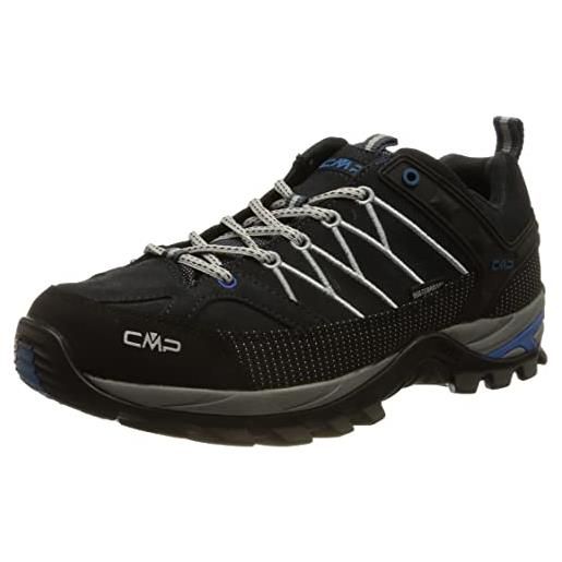 CMP rigel low trekking shoes wp, scarpe da trekking uomo, antracite-arabica, 40 eu