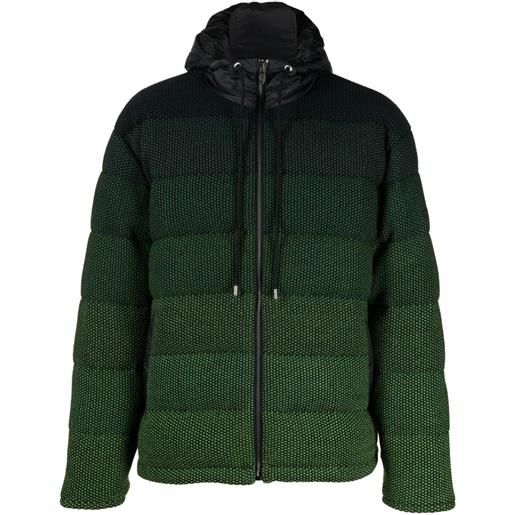 Missoni giacca con cappuccio effetto sfumato - verde