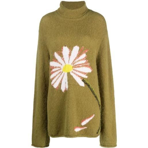 Dorothee Schumacher maglione a fiori - verde