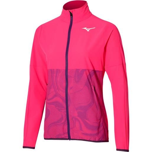Mizuno charge printed tracksuit jacket rosa l donna