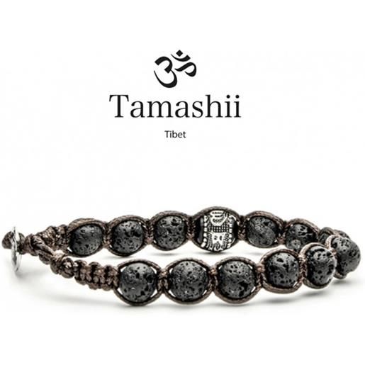 TAMASHII bracciale lava nera TAMASHII ruota della preghiera