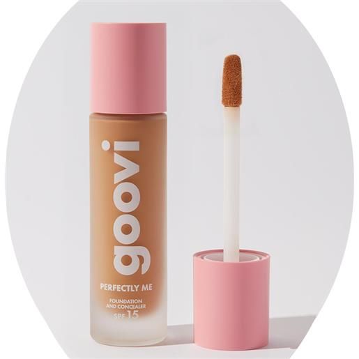 THE GOOD VIBES COMPANY Srl goovi fondotinta e correttore perfectly me foundation & concealer 14 beige tan golden (28 ml)"