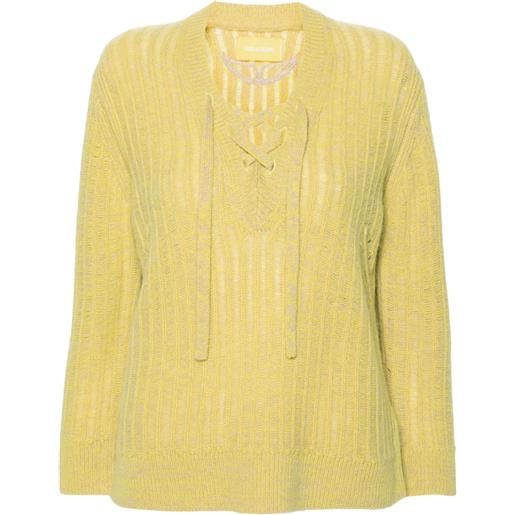 Zadig&Voltaire maglione fanny - giallo