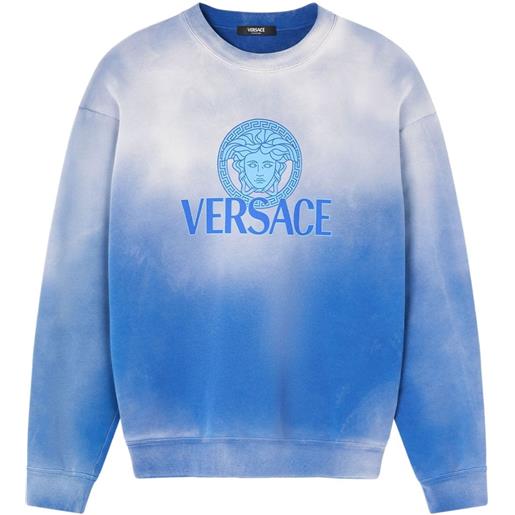 Versace felpa con stampa - blu