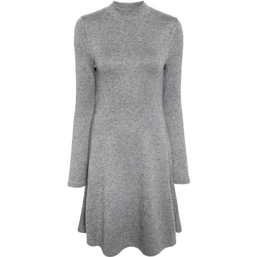 Vince abito svasato a collo alto - grigio