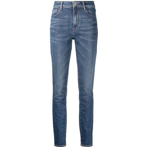 The Attico jeans slim a vita alta - blu