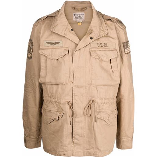 Polo Ralph Lauren giacca con applicazione the iconic - toni neutri