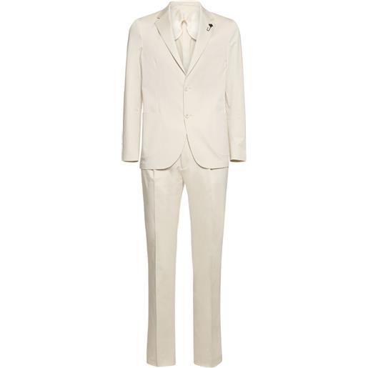 LARDINI stretch cotton evening suit
