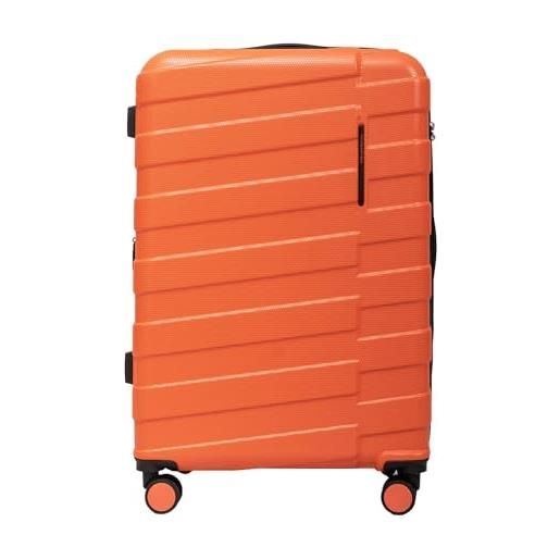 PACO MARTINEZ valigia da viaggio unisex, bagaglio grande v summit, colore arancione