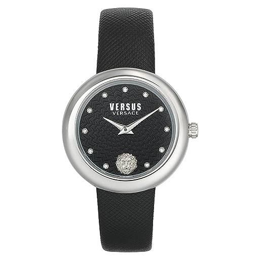 Versace versus Versace lea orologio 35 mm, donna, nero