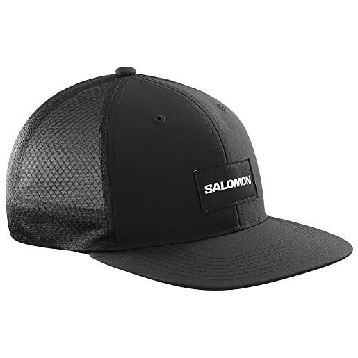 Salomon trucker cappellino unisex, stile audace ma versatile, contenuto riciclato, comfort e traspirabilità, yellow, m/l