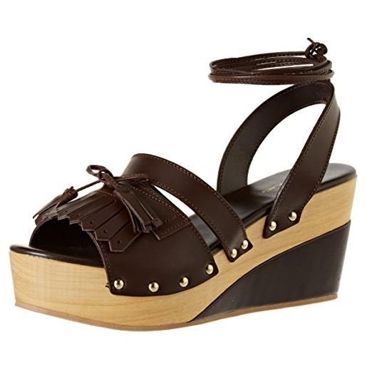 Pennyblack scudo, sandali con tacco donna, marrone (marrone scuro), 37 eu