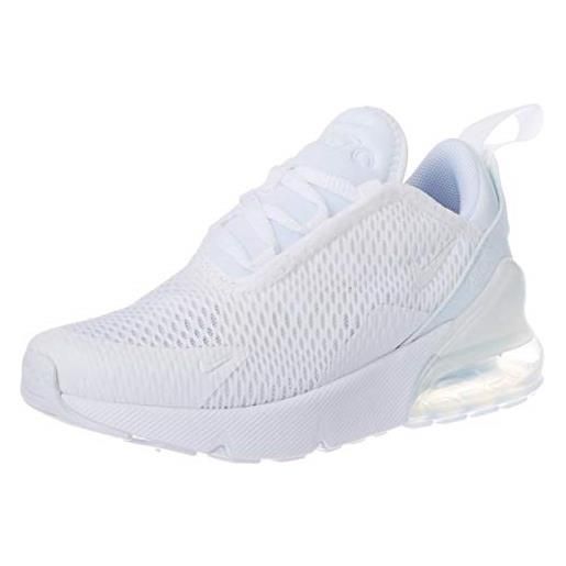 Nike air max 270 (ps), scarpe da atletica leggera, bianco (white/white/metallic silver 000), 28.5 eu