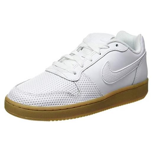 Nike ebernon low premium, scarpe da basket donna, multicolore (white/white-gum light brown 101), 38.5 eu