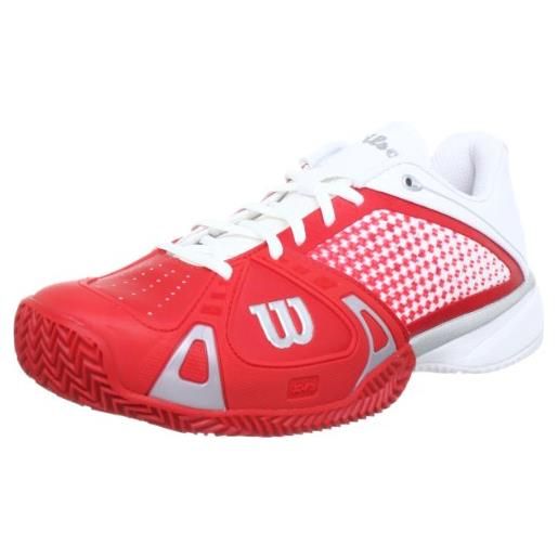 Wilson rush pro cc, scarpe da tennis uomo, rosso (rot (red), 41