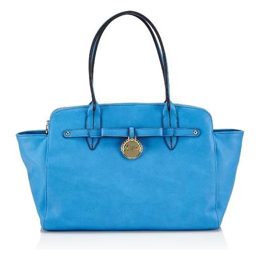 blugirl handbags 340004/cm3400, borsa a mano con due manici donna, blu (blau (blu), 46x26x11 cm (l x a x p)