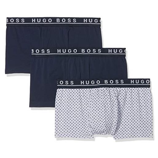 BOSS trunk one design boxer, multicolore (open miscellaneous 972), medium (pacco da 3) uomo