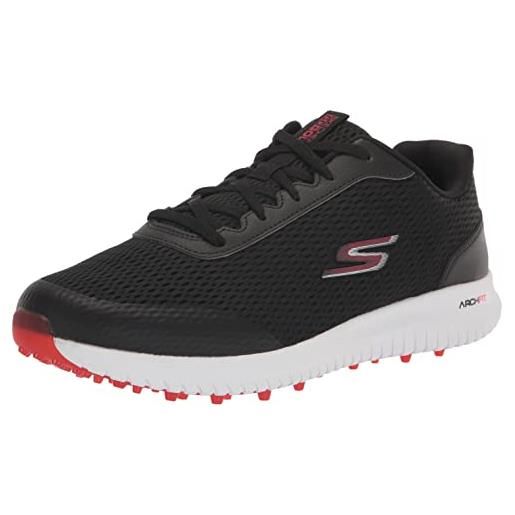 Skechers max fairway 3 arch fit spikeless scarpe da golf da uomo, grigio e rosso. , 41 eu