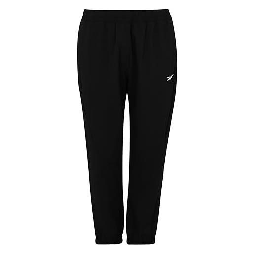 Reebok ts comm woven pantaloni da donna, donna, pantaloni, ft0798, nero, xxs