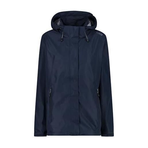 CMP, giacca donna con zip e cappuccio con ventilazione, black blue, s