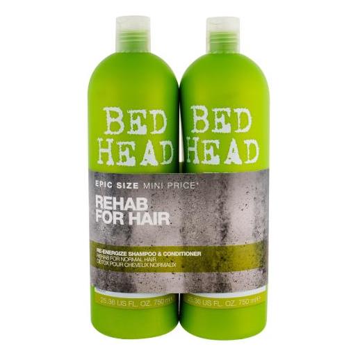 Tigi bed head re-energize cofanetti shampoo 750 ml + balsamo 750 ml per donna