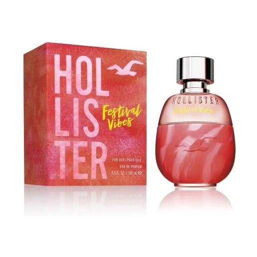 Hollister festival vibes 100 ml eau de parfum per donna