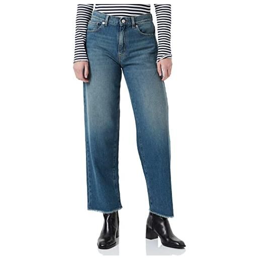 Love Moschino moschino boyfriend fit 5 pocket trousers. Vintage wash jeans, zzsw1240, w26 donna