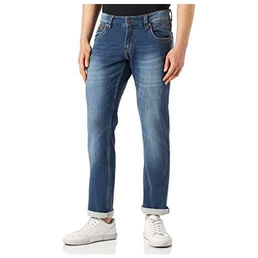 Timezone slim edwardtz jeans, blu (white used wash 3300), w31/l34 (taglia produttore: 31/34) uomo