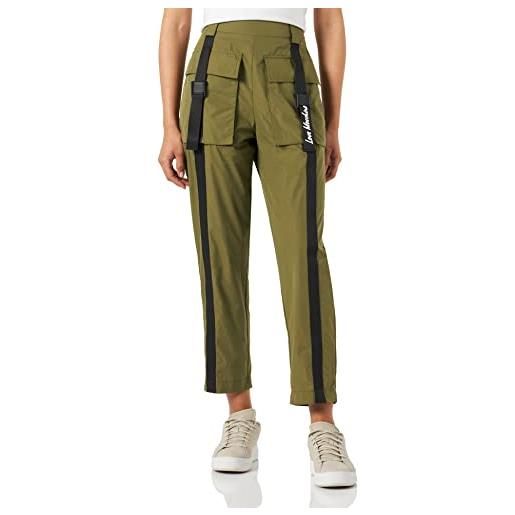 Love Moschino moschino cargo trousers pantaloni, verde, 44 donna