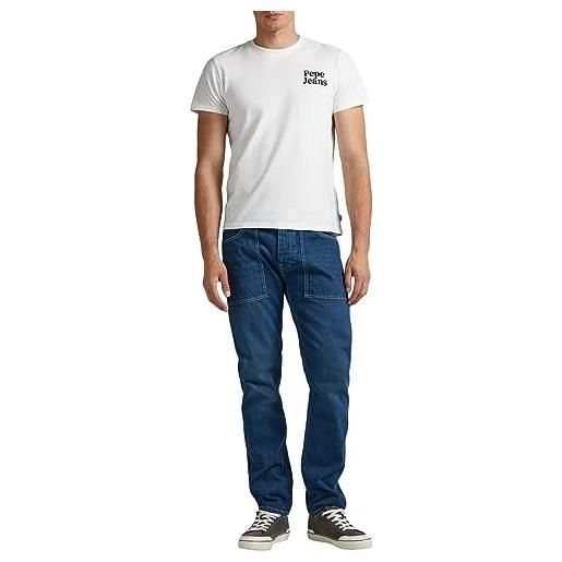 Pepe Jeans byron worker, jeans uomo, blu (denim), 36w / 34l