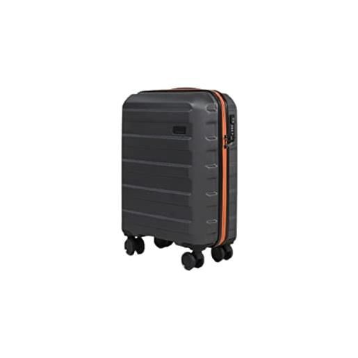 PACO MARTINEZ valigia da viaggio unisex, bagaglio a mano v action, colore grigio