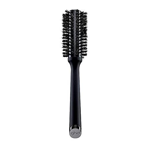 ghd retail hairbrush, spazzola radiale con setole naturali, misura 3, argento, nero [igiene personale]