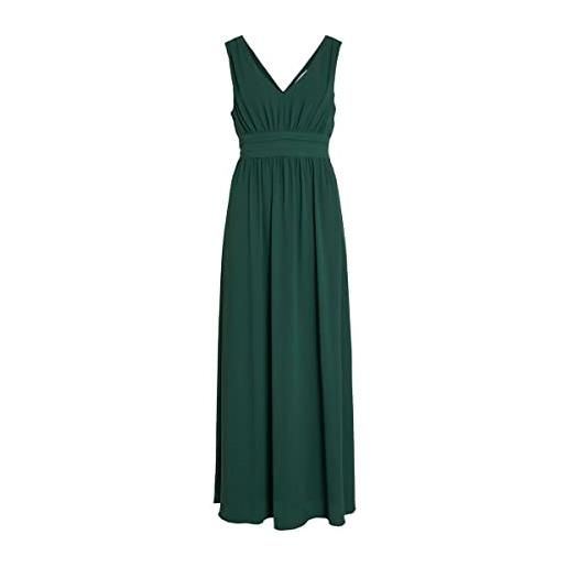 Vila vimilina long dress/su - noos, ago di pino, 44 donna