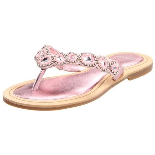 Stuart weitzman kinderschuhe jewel - sandali da bambina, rosa (rosa metallizzata. ), 32 eu